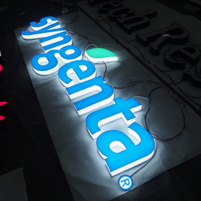 定制 3D LED 戶外廣告 背光字母標誌