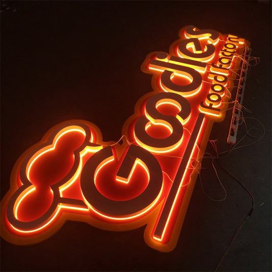 Outdoor 3D LED sign store name customization