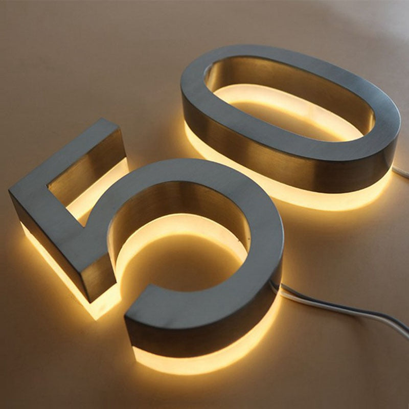 Customized waterproof 3D acrylic LED letter advertising sign