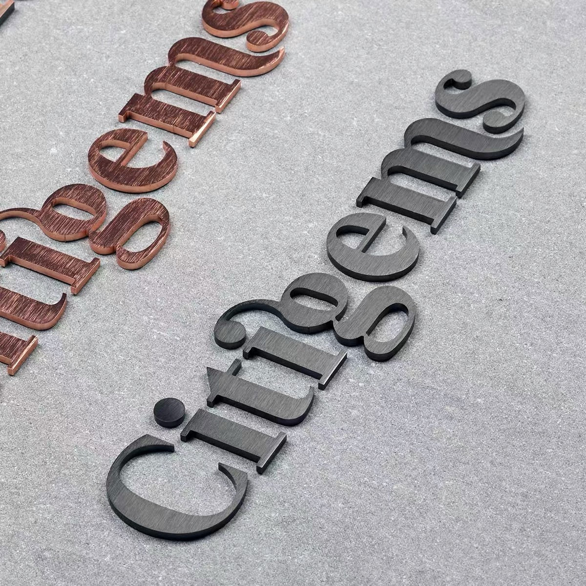 Custom Advertising Cut Metal Letters