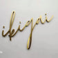 Customized metal sticker letter advertising LOGO decorative wall sticker