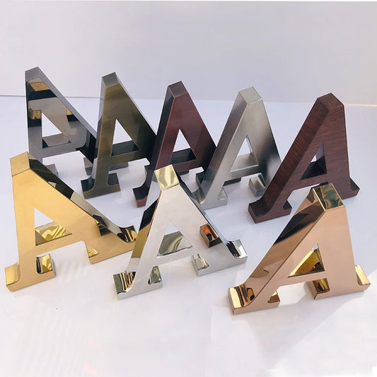 Custom laser cut metal logo 3D letters