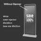 Indoor and outdoor advertising rack poster rack door display rack 80x180 60x160 iron easy-pull rack