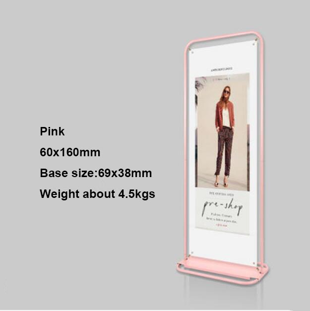 Indoor and outdoor advertising rack poster rack door display rack 80x180 60x160 iron easy-pull rack