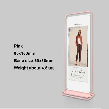Indoor and outdoor advertising rack poster rack door display rack 80x180 60x160 iron easy-pull rack