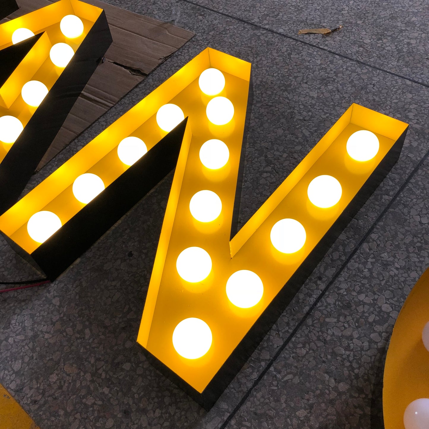 Marquee letters and LED numbers Marquee letters