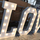 Marquee letters and LED numbers Marquee letters