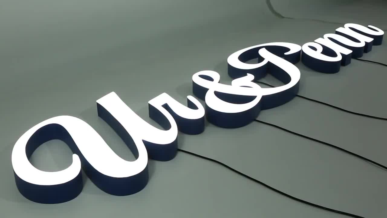 3D LED letter light signage outdoor commercial advertising LED electronic signage