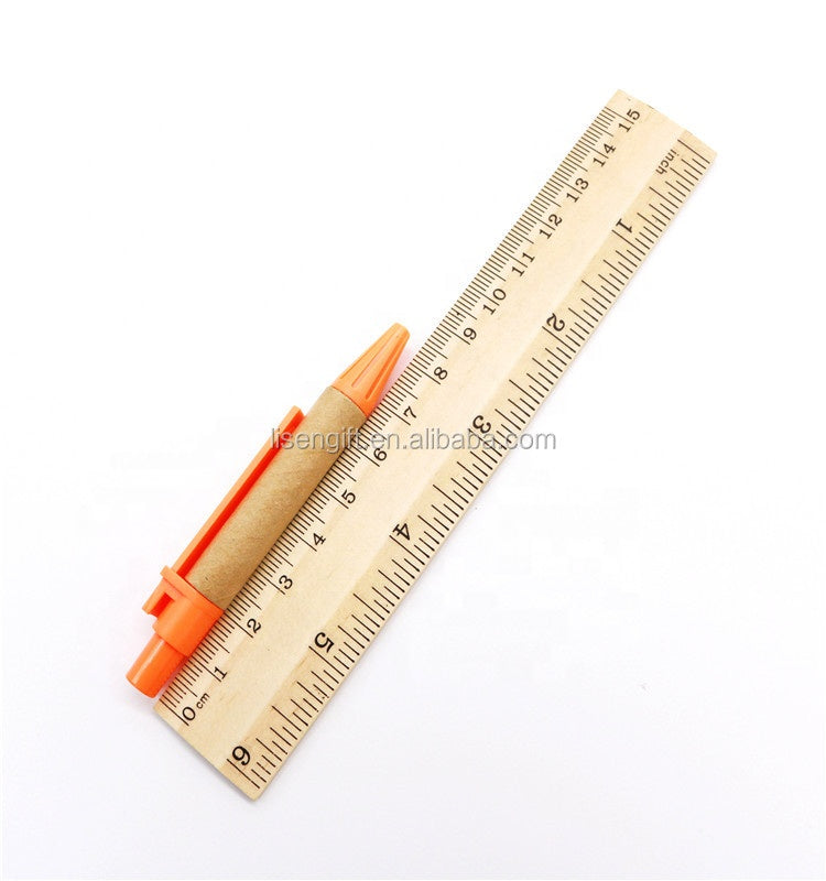 Eco Friendly environmentally friendly recycled mini click paper tube ballpoint pen