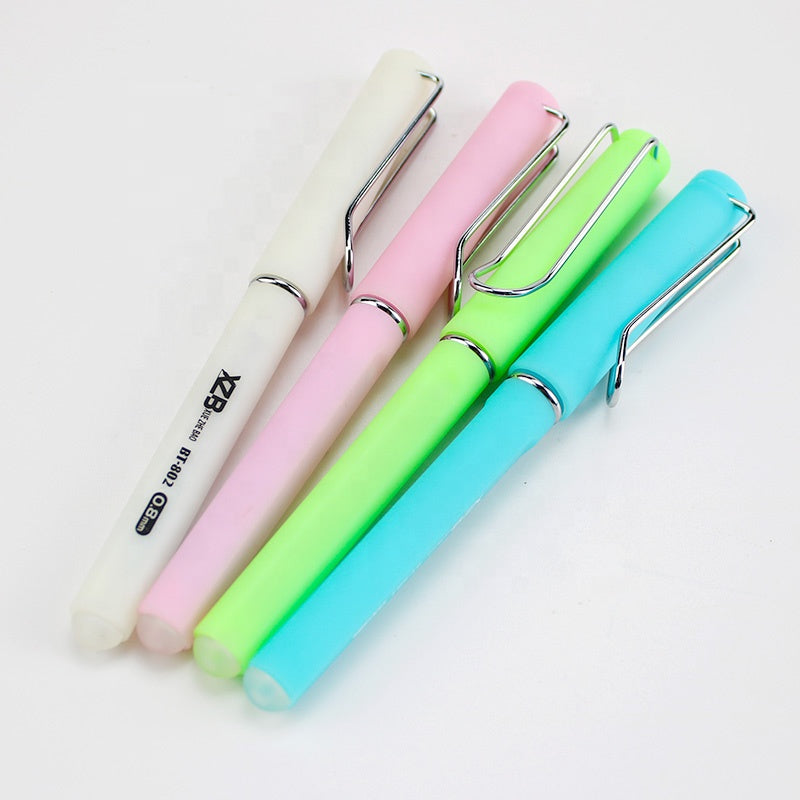 Promotional plastic erasable gel pen with LOGO pen cap erasable pen eraser pen