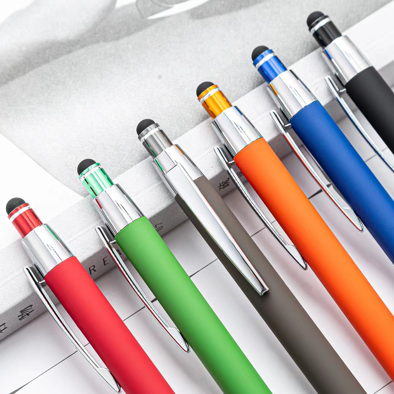 Metal ballpoint pen stylus aluminum advertising ballpoint pen