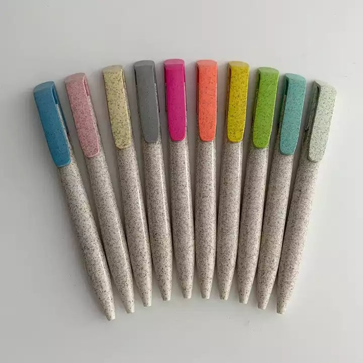 Customized environmentally friendly wheat straw material ballpoint pen