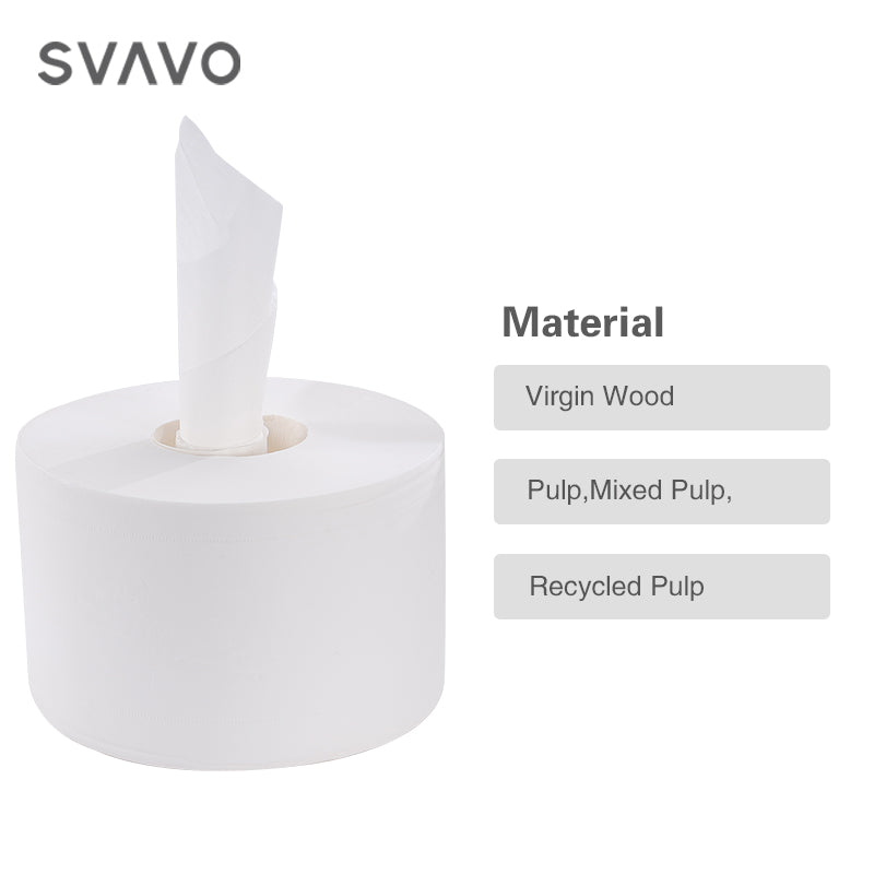 V-SD1050 Eco-friendly, biodegradable, ultra-soft pure wood pulp large roll bamboo toilet paper