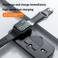 可折疊10w 無線快速充電器 3 合 1 無線快速充電器支架 適用於 iPhone 適用於智能手錶 適用於 AirPods
