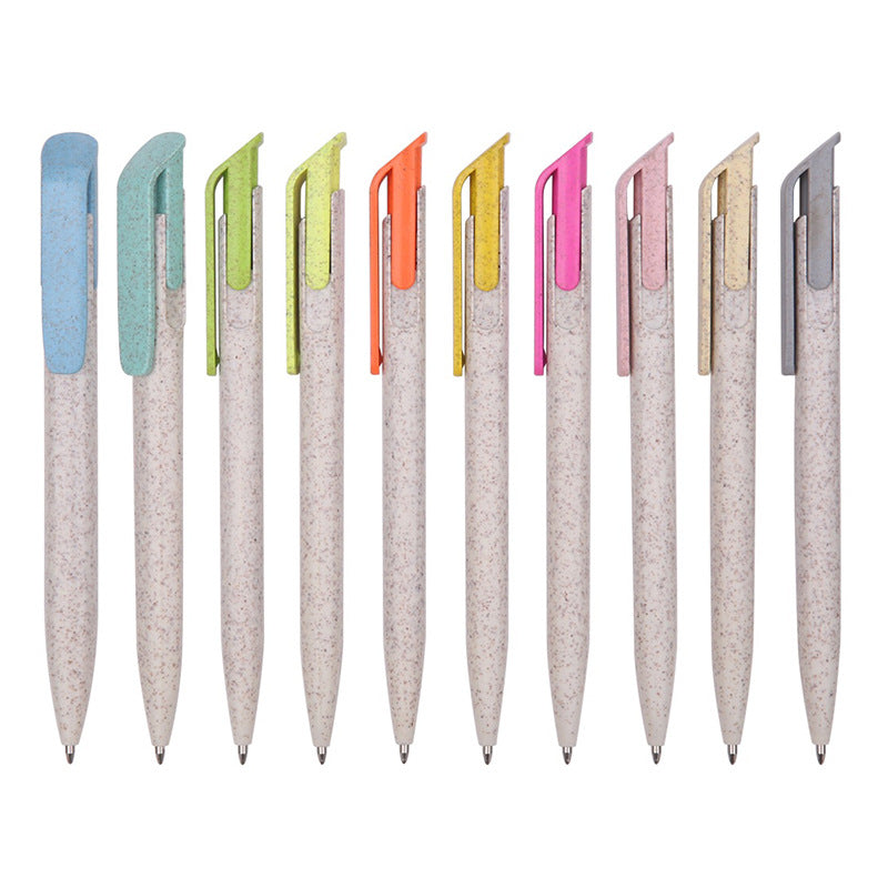 Customized environmentally friendly wheat straw material ballpoint pen