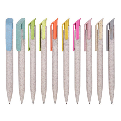 Customized environmentally friendly wheat straw material ballpoint pen