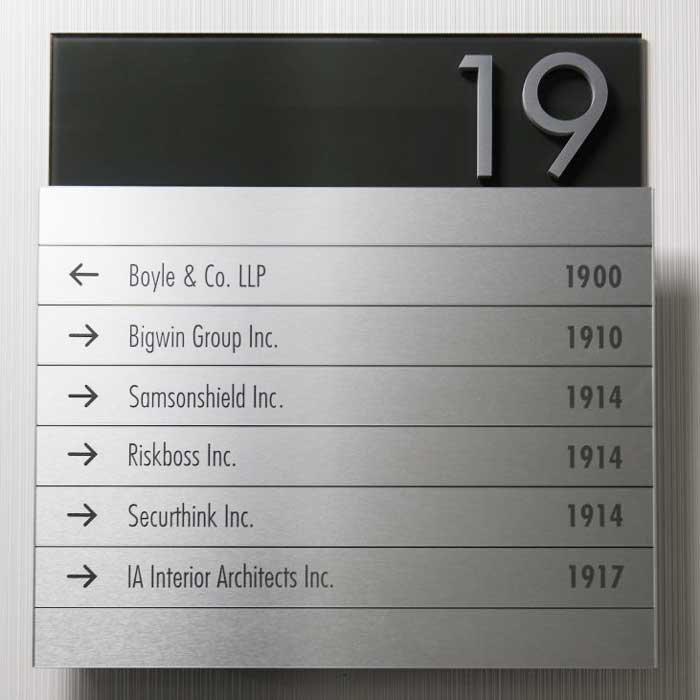 Custom Metal Office Door Plate Aluminum Desk Name Plate