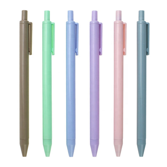 Customized cute maca colorful plastic gel ink pen with logo