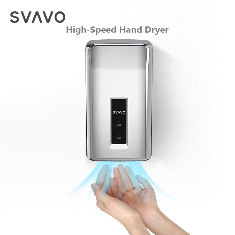 VX280 commercial wall-mounted fully automatic hand dryer contact-free high-speed fast drying hands-free electric induction hand dryer