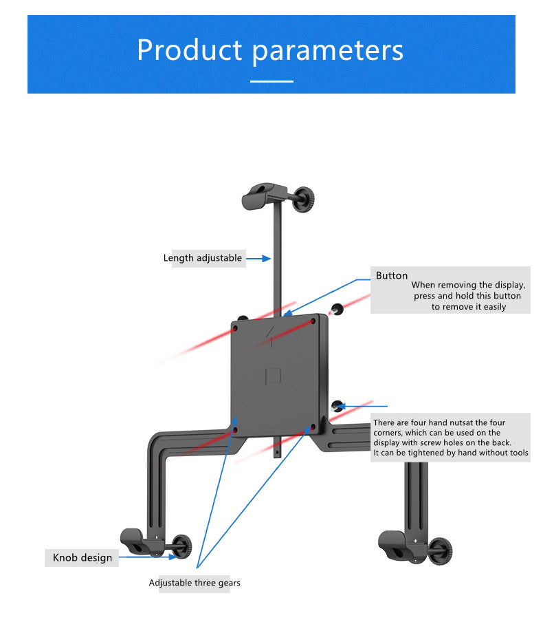 Non-VESA mounting bracket adapter for 17-32 inch screen VESA 100x100