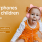 Cute Cat Ears Children's Microphone Line Control Headphones Online Class Headphones EP08