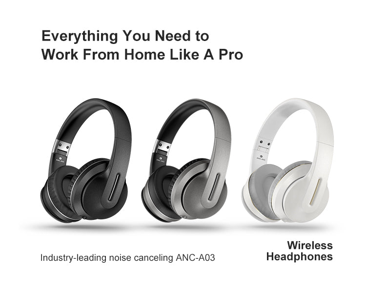 ANC電競運動耳機 A03主動降噪頭戴式藍牙耳機