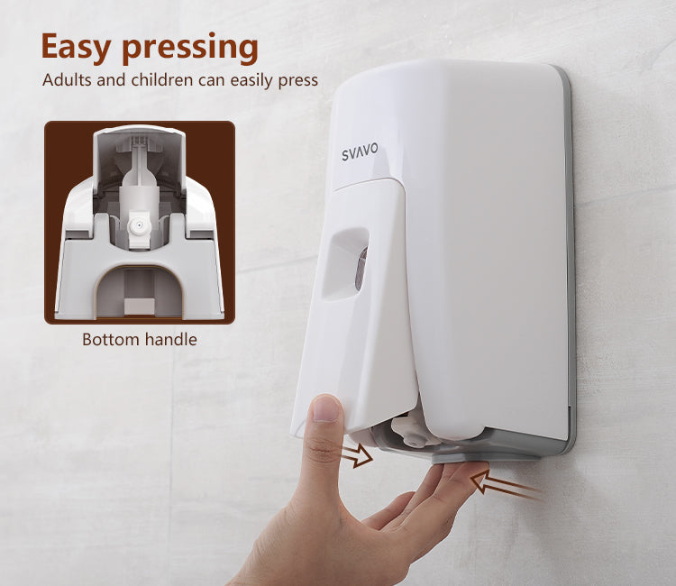 VX687 Refillable Wall Mounted Manual Liquid Spray Foam Soap Dispenser