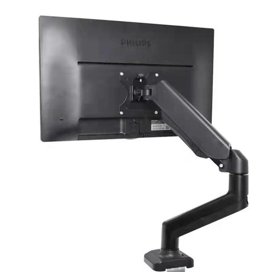 Adjustable single arm monitor stand