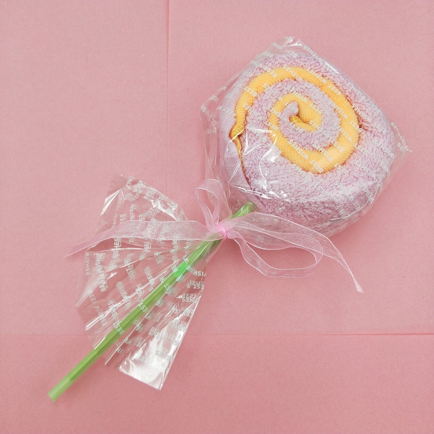 Colorful and cute cotton cake pops shaped handkerchief gift