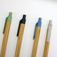 促銷定制LOGO 回收竹紋紙捲生態筆 可生物降解夾