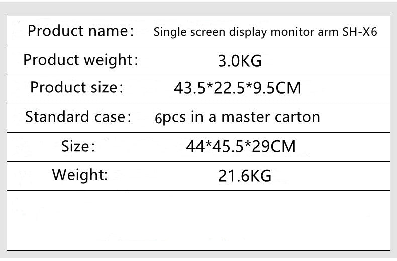 桌面升降器支架 桌面顯示器安裝 適用於 VESA   75*75 至 100*100 顯示器