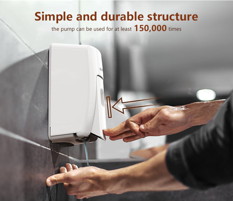 VX687 Refillable Wall Mounted Manual Liquid Spray Foam Soap Dispenser