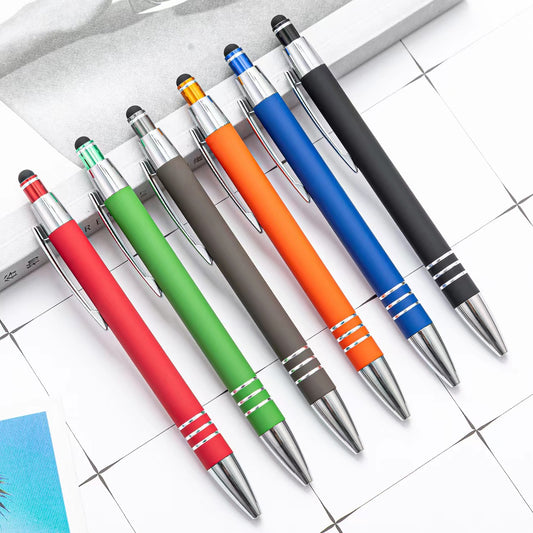 Metal ballpoint pen stylus aluminum advertising ballpoint pen