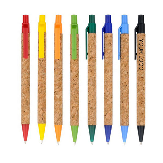 Eco-friendly cork ballpoint pen