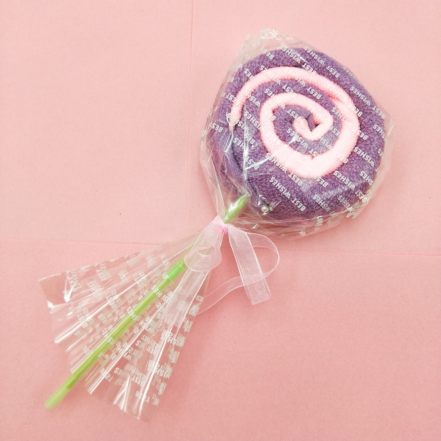 Colorful and cute cotton cake pops shaped handkerchief gift