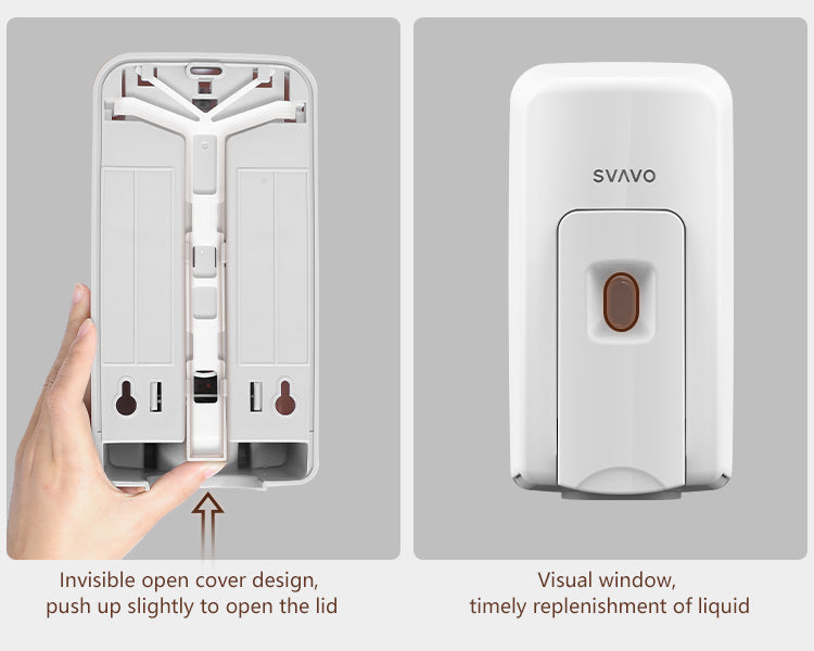 VX687 Refillable Wall Mounted Manual Liquid Spray Foam Soap Dispenser