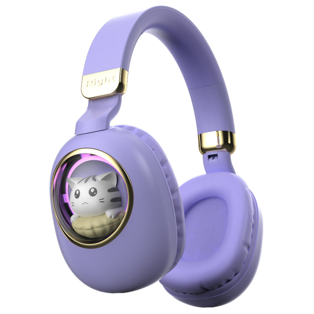 可愛卡通發光寵物頭戴式藍牙耳機 B4無線藍牙耳機