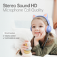 Cute Cat Ears Children's Microphone Line Control Headphones Online Class Headphones EP08