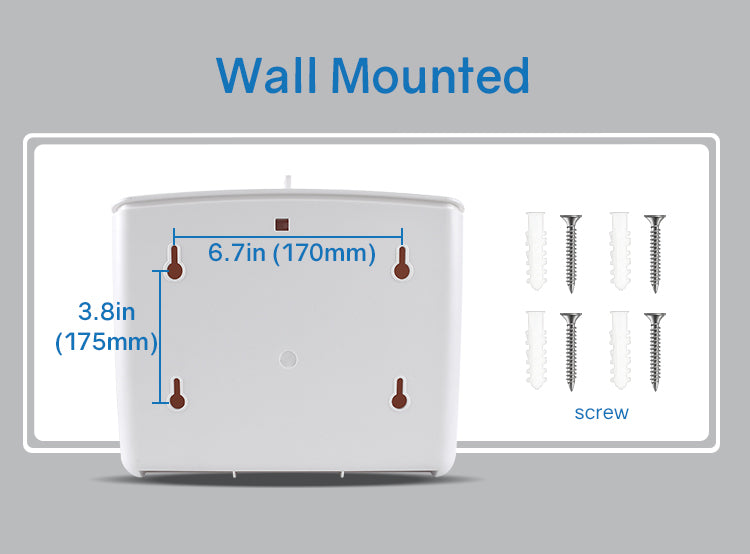 PL-151060 Plastic tissue box wall mounted tissue holder tissue dispenser