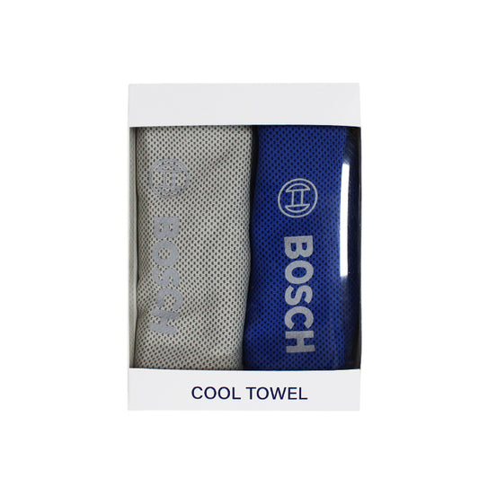 Comfortable and quick-drying blue and white two-piece set of cooling gym sports towels