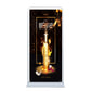 Metal door poster rack 80 * 180 / 60 * 160 door display rack thickened billboard picture hanger