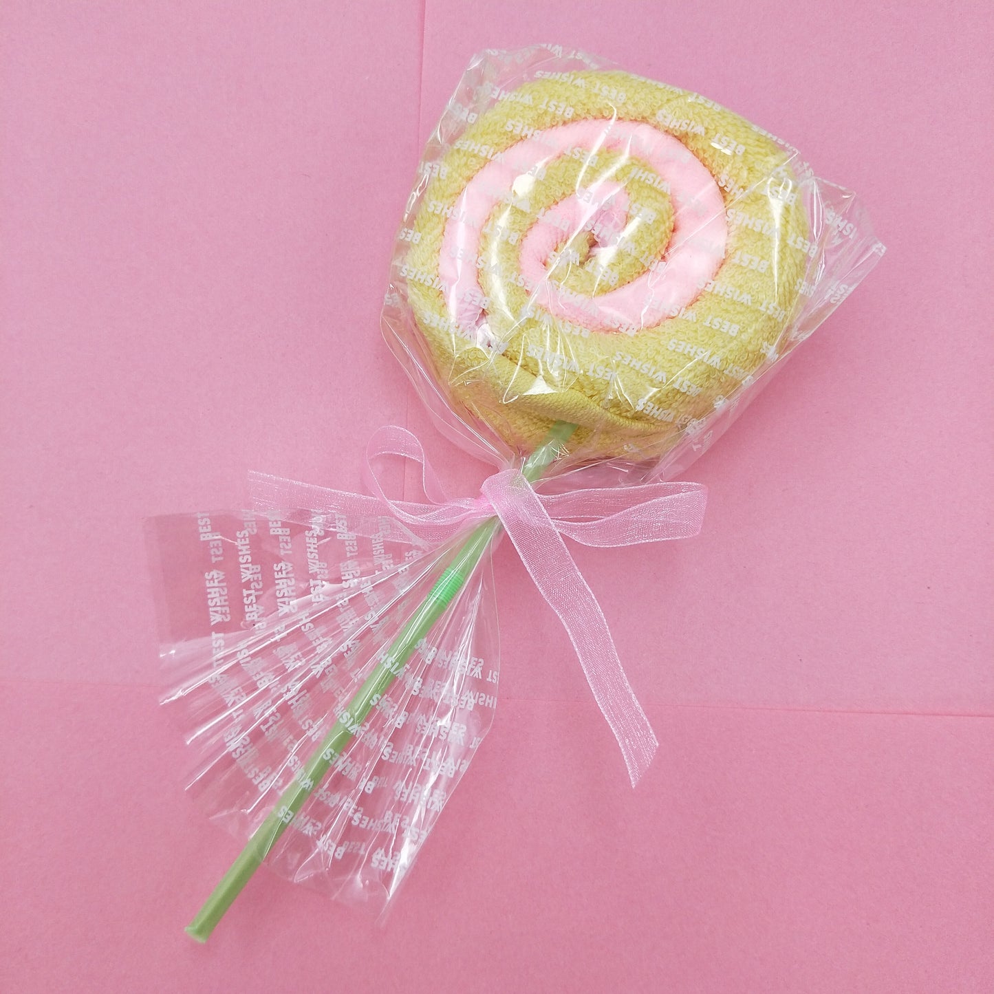 Colorful and cute cotton cake pops shaped handkerchief gift