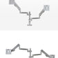 桌面安裝穩定可調支架雙顯示器臂