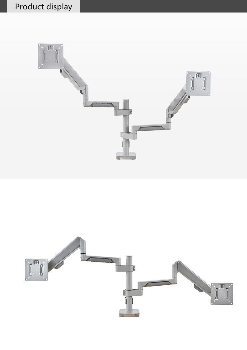 桌面安裝穩定可調支架雙顯示器臂