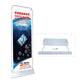 Metal door poster rack 80 * 180 / 60 * 160 door display rack thickened billboard picture hanger