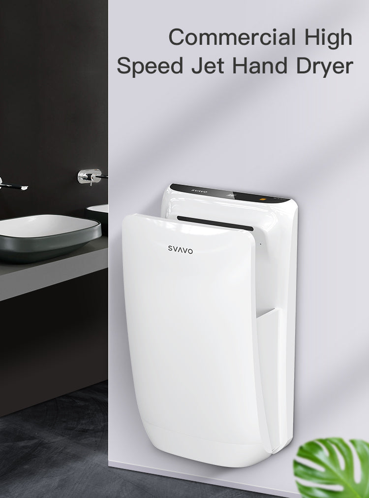 PL-151076 Portable bathroom commercial wall-mounted electric high-speed 1600W ultra-powerful automatic infrared sensor jet hand dryer