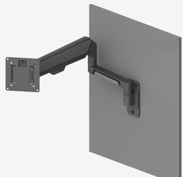 VESA 氣彈簧 掛牆監視器臂 可安裝在牆上的 LCD 監視器支架上 監視器臂