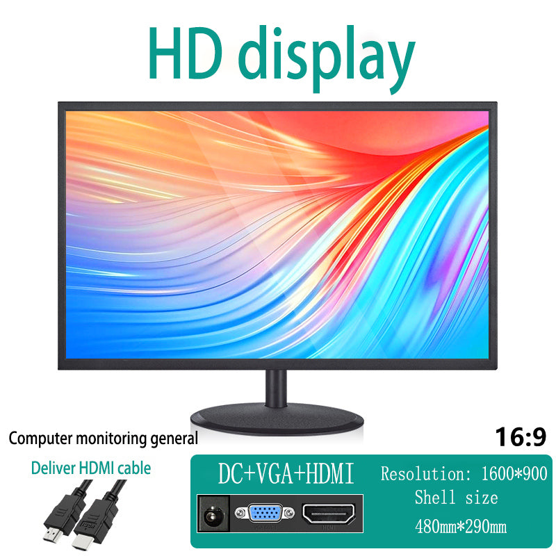 20" 60Hz 75Hz 顯示器 MVA 面板屏幕 LED HDM-compa