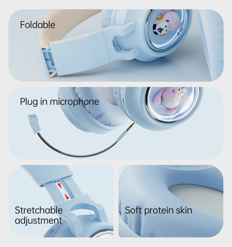 Q1 wireless over-ear children's Bluetooth headphones