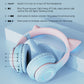 Wireless Bluetooth BT029C Luminous Cat Ear Gaming Esports Anchor Headphones